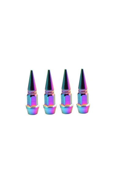 SİBOP KAPAĞI KURŞUN MODEL SİVRİ TİP COLORMATİK RENK 4LÜ (BUKALEMUN RENK) - 1