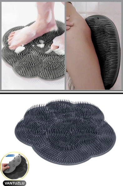 Teddy Sırt ve Ayak Masaj Duş Matı, Banyo Küvet Vantuz Kaymaz Tabanlı Ovma Yıkama Temizleme Matı ürün görseli 1