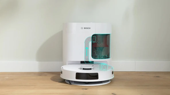 Bosch BCRD2W Spotless Advanced Çöp İstasyonlu Akıllı Robot Süpürge - 4