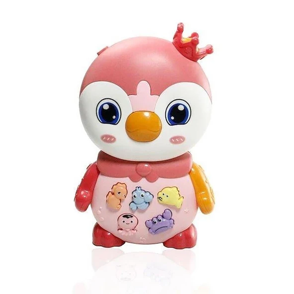 Penguen Eğitici Bebek Piyanosu - Pembe - 2