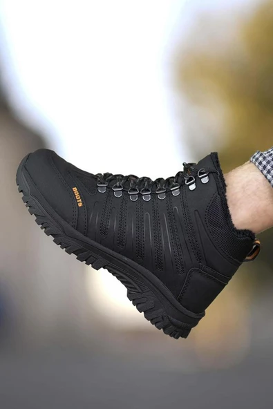 Ayakcenter 116 Siyah Dkrs Termal Kürklü Erkek Çocuk Bot ürün görseli 1