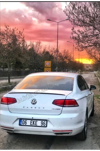 Vw Passat B8 Spoiler Bagaj Üstü Spoiler - Spoyler Piano Black - 9