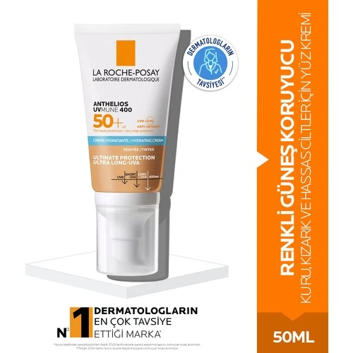 La Roche Posay Anthelios UVMune SPF50+ Nemlendirici Güneş Kremi 50 ml - Renkli ürün görseli