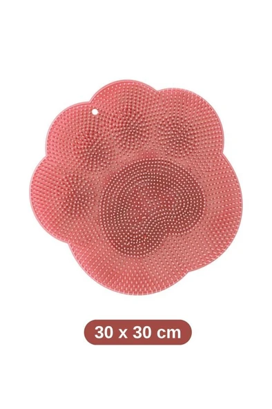 Teddy Sırt ve Ayak Masaj Duş Matı, Banyo Küvet Vantuz Kaymaz Tabanlı Ovma Yıkama Temizleme Matı - Resim 7