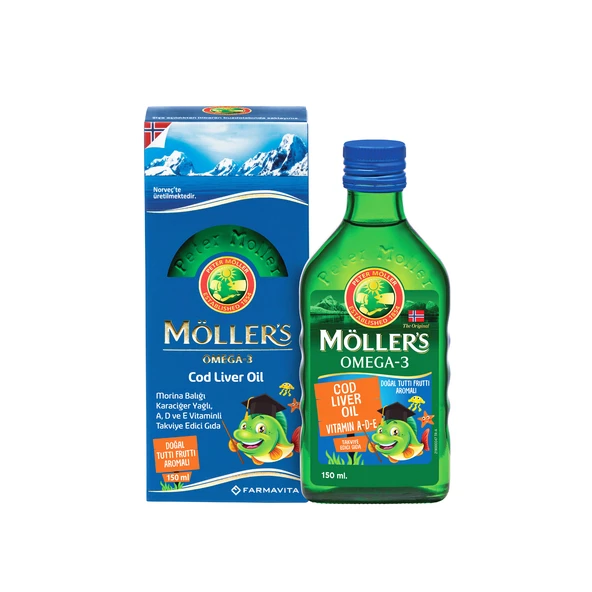 Möllers Omega-3 Balık Yağı Şurubu Tutti Frutti 150 ml ürün görseli