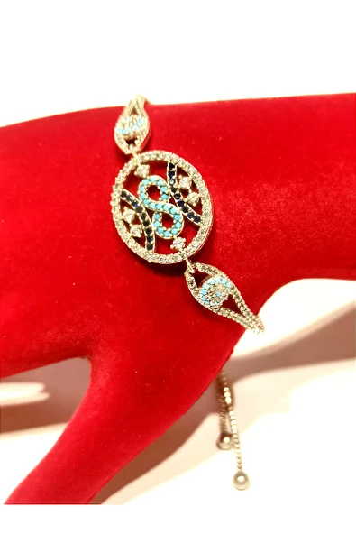 Monalisa Home Gümüş Renk Lüks Figürlü Gösterişli Ayarlanabilir Bileklik ürün görseli 1