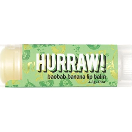 Hurraw Lip Balm Baobab Muz ürün görseli 1