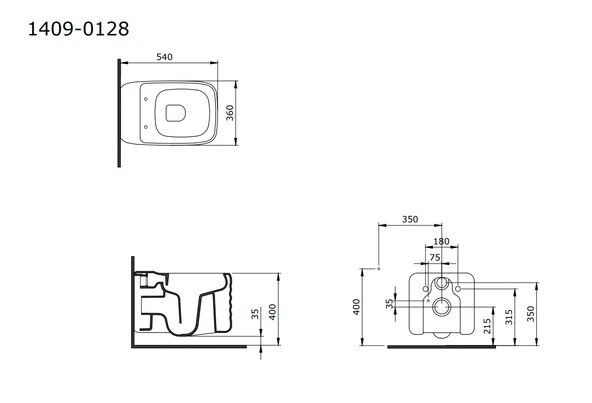 Bocchi New Age Asma Rimless Klozet Mat Kaşmir Kapak Dahil 1409-011-0128 - Resim 2