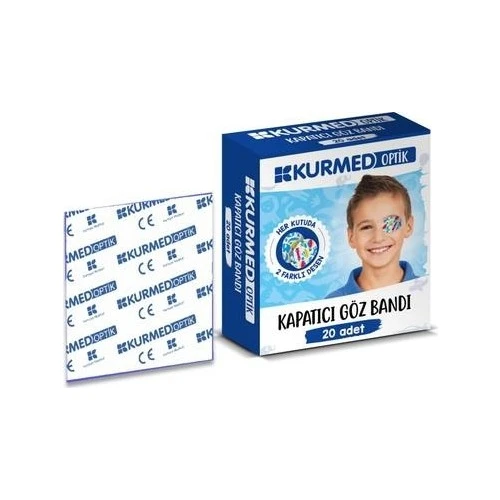 Kurmed Optik Çocuk Göz Pedi Erkek 20 Adet ürün görseli