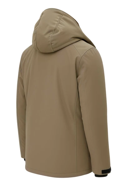 Erkek Kahverengi Outdoor Su Geçirmez Kapüşonlu Kışlık Kaban – Rüzgar ve Yağmura Dayanıklı - 4