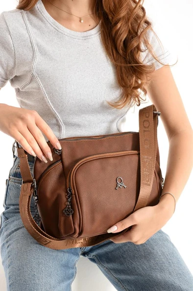 Kadın Postacı Çanta Çapraz Askılı Suni Deri Omuz Çantası 32*22 Cm Mega Günlük Omuz Çantası - Resim 10