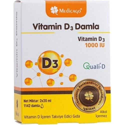 Medicago Vitamin D3 400 IU Puf 30 ml ürün görseli