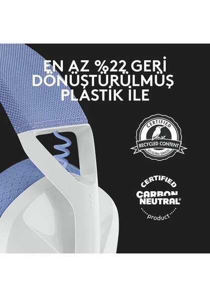 Logitech G435 Lightspeed Kablosuz Mikrofonlu Kulak Üstü Oyuncu Kulaklığı Beyaz - 6