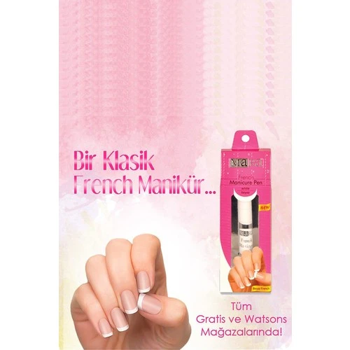 Mara French Manikür Kalemi Beyaz - Resim 5