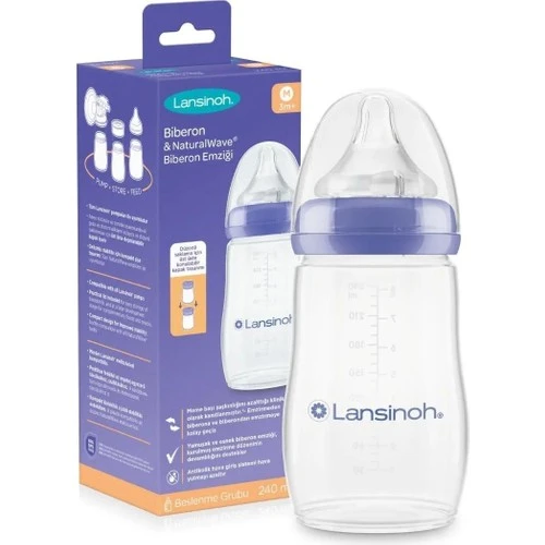 Lansinoh Natural Wave Biberon 240 ml ürün görseli