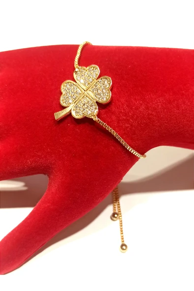 Monalisa Home Gold Renk Lüks Figürlü Gösterişli Ayarlanabilir Bileklik ürün görseli 1