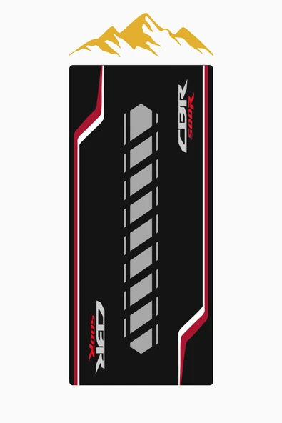 CBR 500R Motor Matı Süngerli Kaymaz Dot Taban Dijital Baskı Motor Halısı MTR0004 RENKLİ 100 X 220 - 2