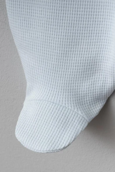 Bebitof %100 Pamuk Bulutlu Araba Desenli 5 Parça Yenidoğan Hastane Çıkışı Zıbın Seti BBTF.MV.20109 - 4