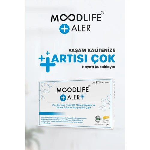 Moodlife Aler Probiyotik ve Vitamin D içeren Takviye Edici Gıda 30 Kapsül ürün görseli 1