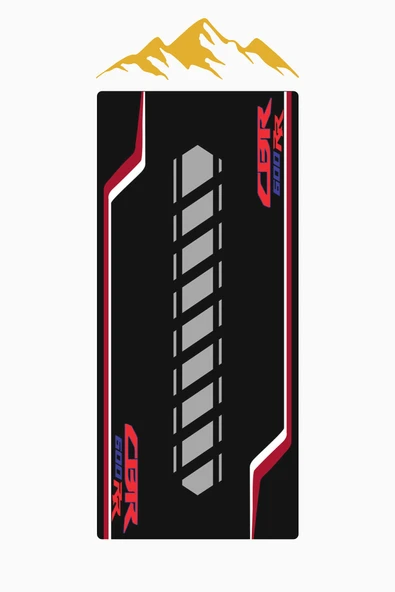 CBR 600RR Motor Matı Süngerli Kaymaz Dot Taban Dijital Baskı Motor Halısı MTR0005 RENKLİ 120 X 260 - 2