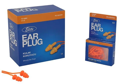 Elipse Kulak Tıkacı İpli Silikon 2li ürün görseli 1