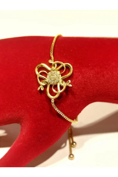 Monalisa Home Gold Renk Lüks Figürlü Gösterişli Ayarlanabilir Bileklik ürün görseli 1