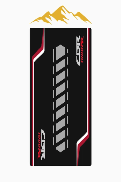 CBR 1000RR Motor Matı Süngerli Kaymaz Dot Taban Dijital Baskı Motor Halısı MTR0007 RENKLİ 120 X 260 - 2