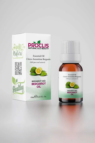 PROCLİS 3 Adet %100 Doğal Bergamot Yağı / Bergamot Oil, Cam Şişe 10 ml - 2