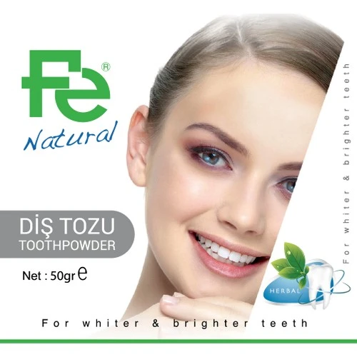Fe Diş Tozu Naturel / Herbal 50 Gr. - Resim 3