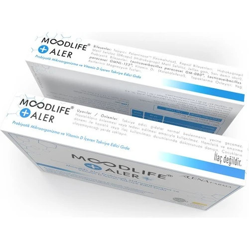 Moodlife Aler Probiyotik ve Vitamin D içeren Takviye Edici Gıda 30 Kapsül - Resim 3