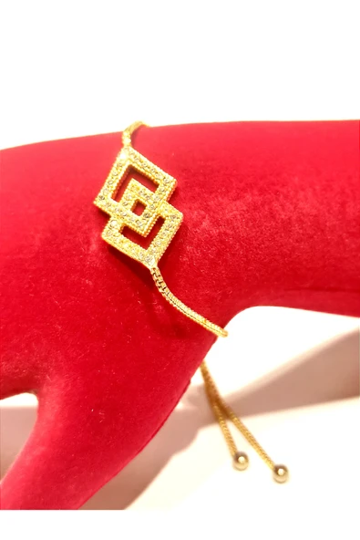 Monalisa Home Gold Renk Lüks Figürlü Gösterişli Ayarlanabilir Bileklik ürün görseli