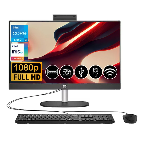 HP PROONE 240 G10 A1JZ3ES I5-1335 16GB 512GB SSD 23.8" DOS AIO ürün görseli 1