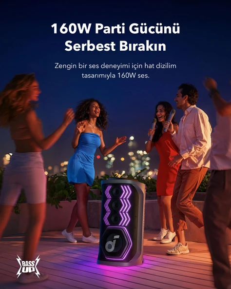 Anker Soundcore Rave 3 AI Karaoke Bluetooth Hoparlör - A31A3 - 5