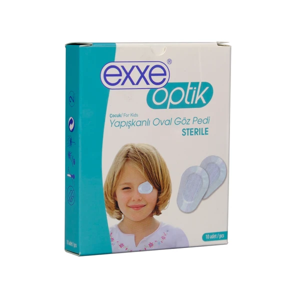 Exxe Optik Çocuk Yapışkanlı Göz Pedi 10lu ürün görseli