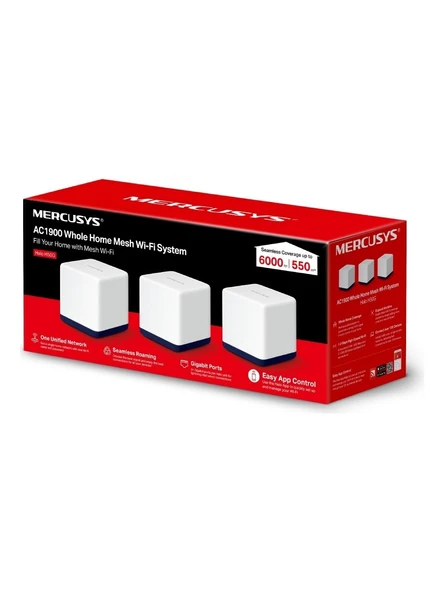 Mercusys Halo H50G(3-pack) Mesh System - Resim 3