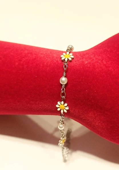 Monalisa Home Çelik Papatya Bileklik ürün görseli 1