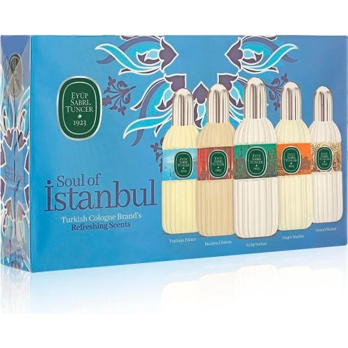 Eyüp Sabri 16 Ml Silindir Cam Şişe Kolonya 5 Li Set - Soul Of İstanbul - Resim 2