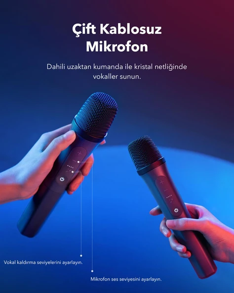 Anker Soundcore Rave 3 AI Karaoke Bluetooth Hoparlör - A31A3 - 7