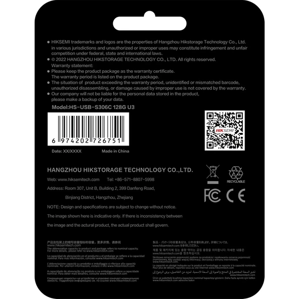 Hiksemi 128GB USB 3.2 Type-C 560MB/s-500MB/s USB Bellek - Resim 4