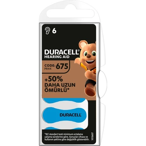 Duracell İşitme Cihazı Pili 675 ürün görseli 1