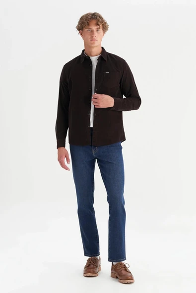 Wrangler Erkek Kadife Gömlek MW5A14A944 - Resim 2
