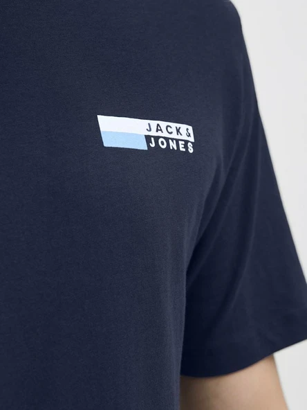 Jack Jones Corp Logo Erkek Tişört 12277925 - Resim 6