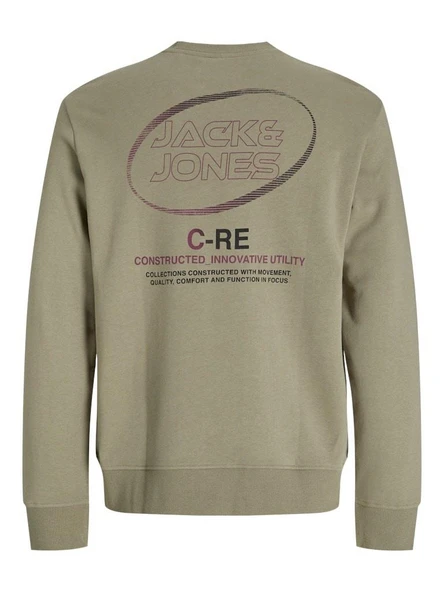 Jack Jones Vıbrant Bisiklet Yaka Relax Fit Erkek Sweat 12277749 - Resim 2