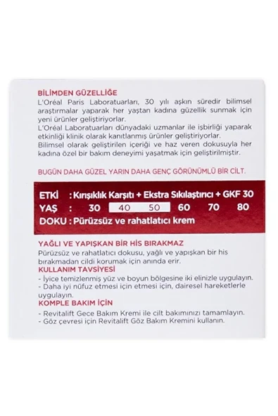 Loreal Paris Revitalift Gündüz Spf30 - Resim 4