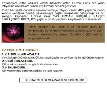 Loreal Paris Yaş Uzmanı 40+ Kırışıklık Karşıtı Nemlendirici Krem 50ml - 2