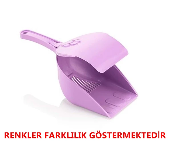 Kapaklı Kedi Kumu Küreği 30x13 cm - Geniş Hazneli Kedi Kumu Elemek İçin Kapaklı Kürek 1 Adet - 4