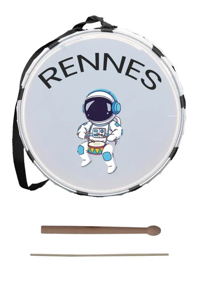 Rennes DVL-31RD Örf Aletleri Özel Tasarım Çocuk Davulu 30 cm - 3