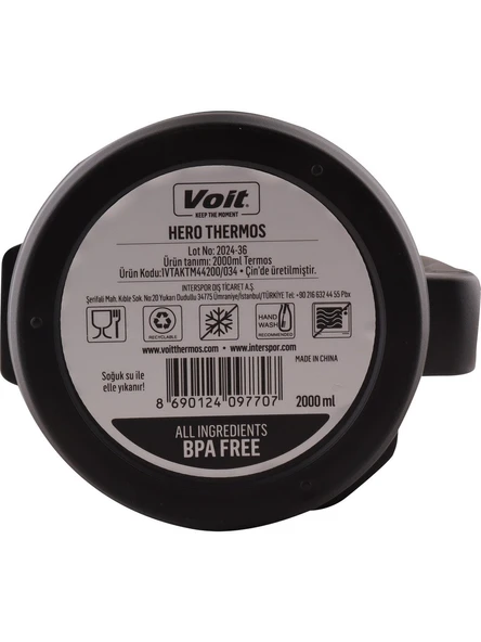 Voit Voıt Hero Thermos 2000ML Termos - Mavi - Resim 4