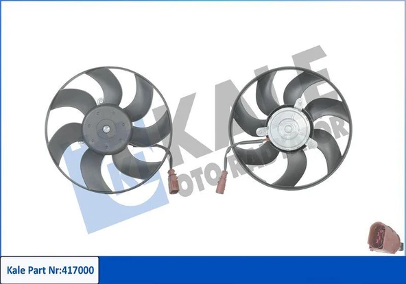 FAN MOTORU [298mm SKODA YETİ 1.2 TSI 1.6 TDI CAYC-CAYD-CBZA-CBZB]  KALE 417000