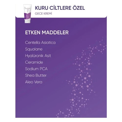 Centa Beauty Kuru Cilt Gece Kremi 50ml - Resim 4